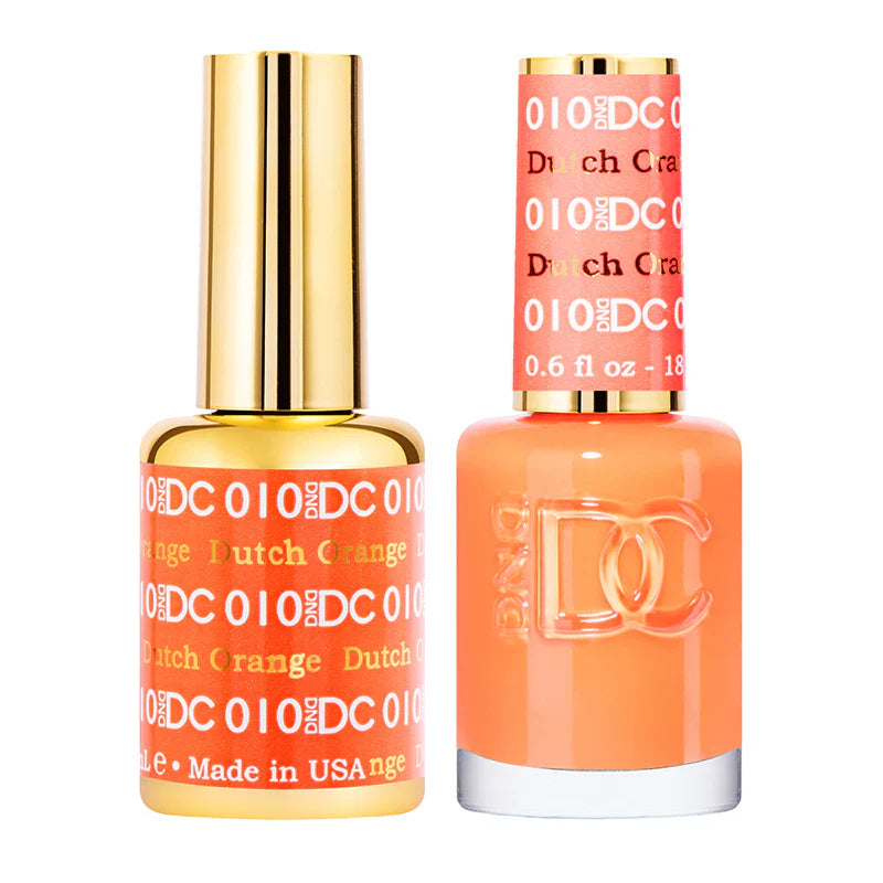 #010 -DND DC Gel Polish - Dutch Orange UV/LED Soak Off Gel