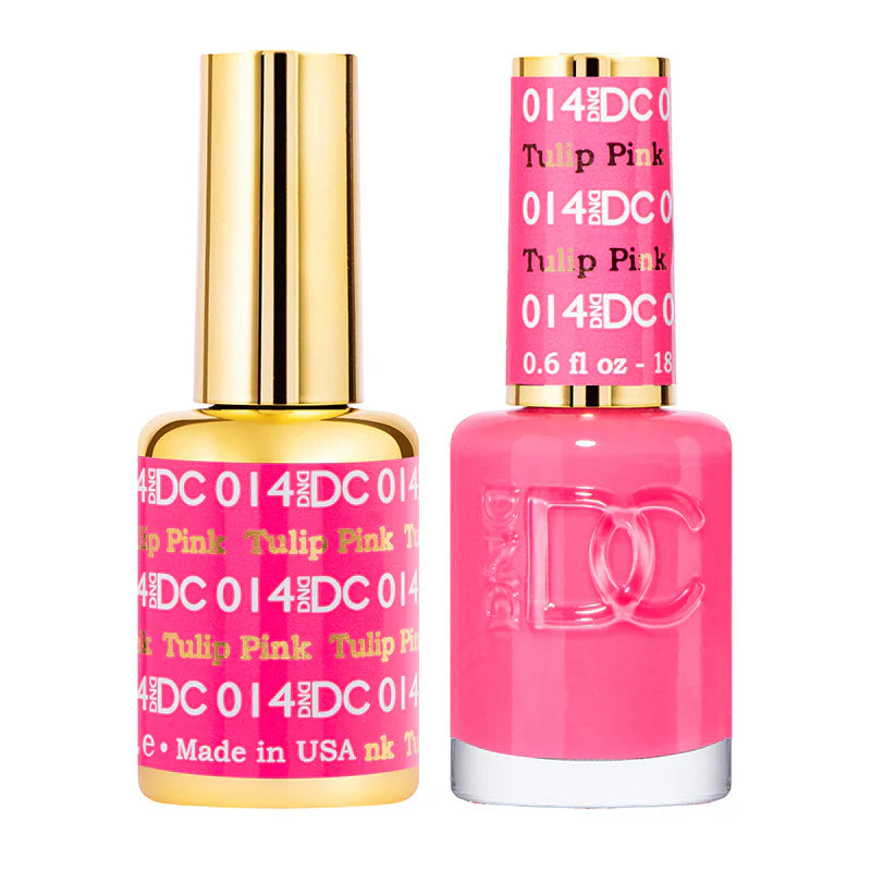#014 -DND DC Gel Polish - Tulip Pink UV/LED Soak Off Gel