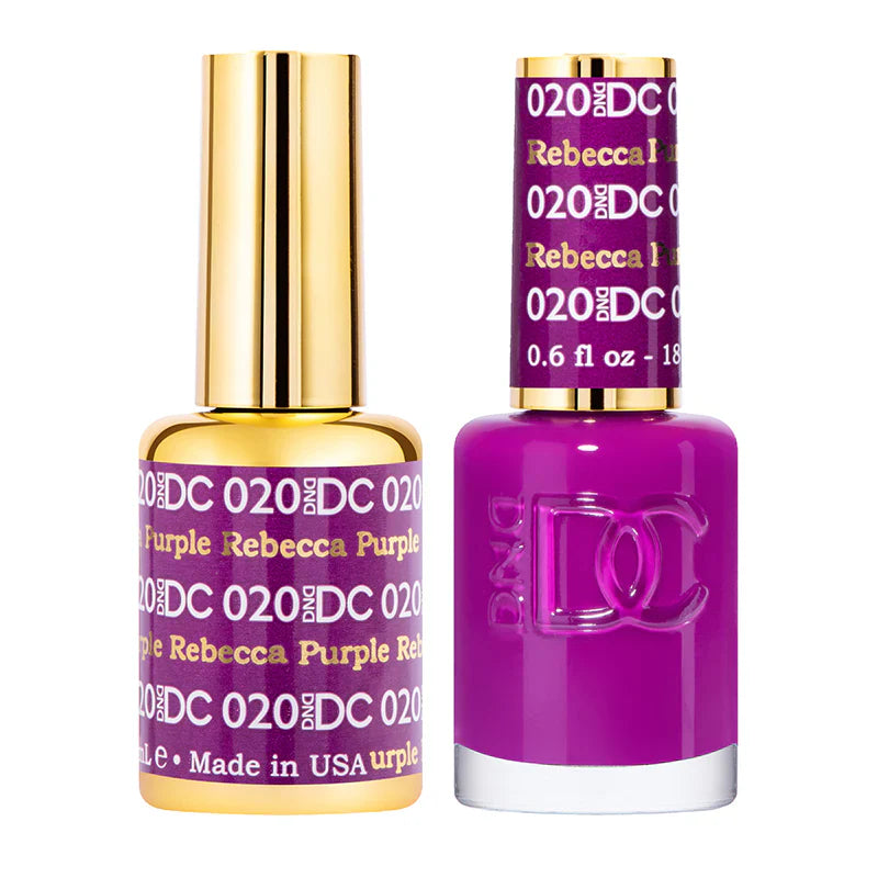 #020 -DND DC Gel Polish - Rebecca Purple UV/LED Soak Off Gel