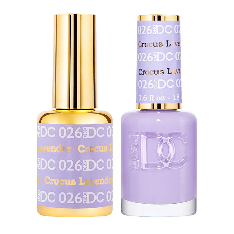 #026 -DND DC Gel Polish - Crocus Lavender UV/LED Soak Off Gel