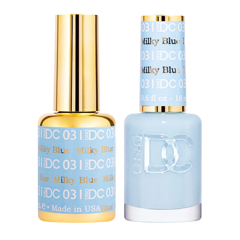 #031 -DND DC Gel Polish - Milky Blue UV/LED Soak Off Gel