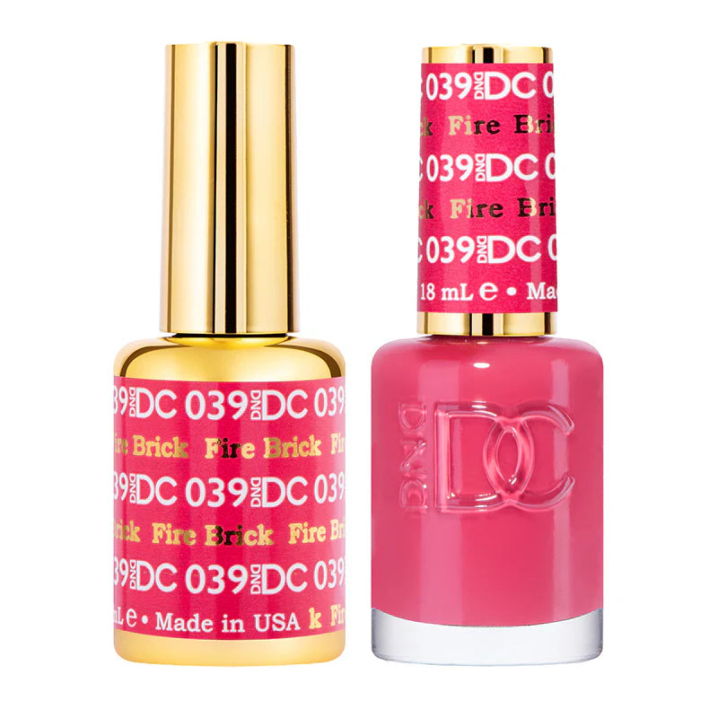 #039 -DND DC Gel Polish - Fire Brick UV/LED Soak Off Gel