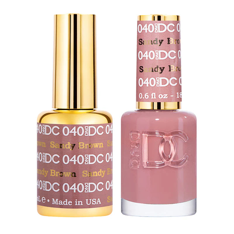 #040 -DND DC Gel Polish - Sandy Brown UV/LED Soak Off Gel