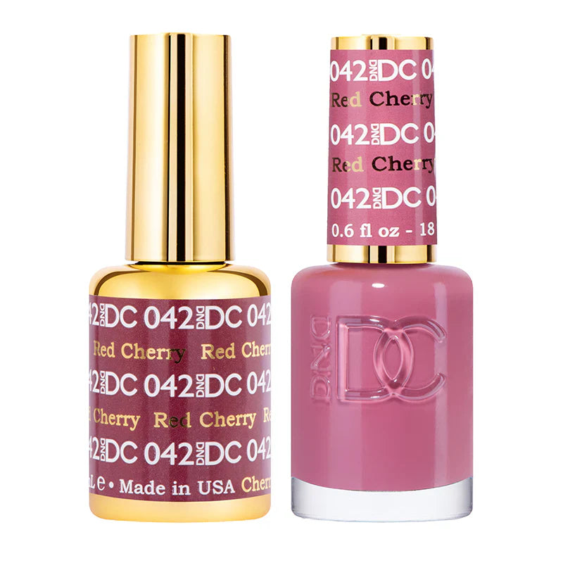 #042 -DND DC Gel Polish - Red Cherry UV/LED Soak Off Gel
