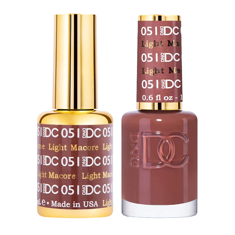 #051 DND DC Gel UV/LED Soak Off Gel Polish - Light Macore