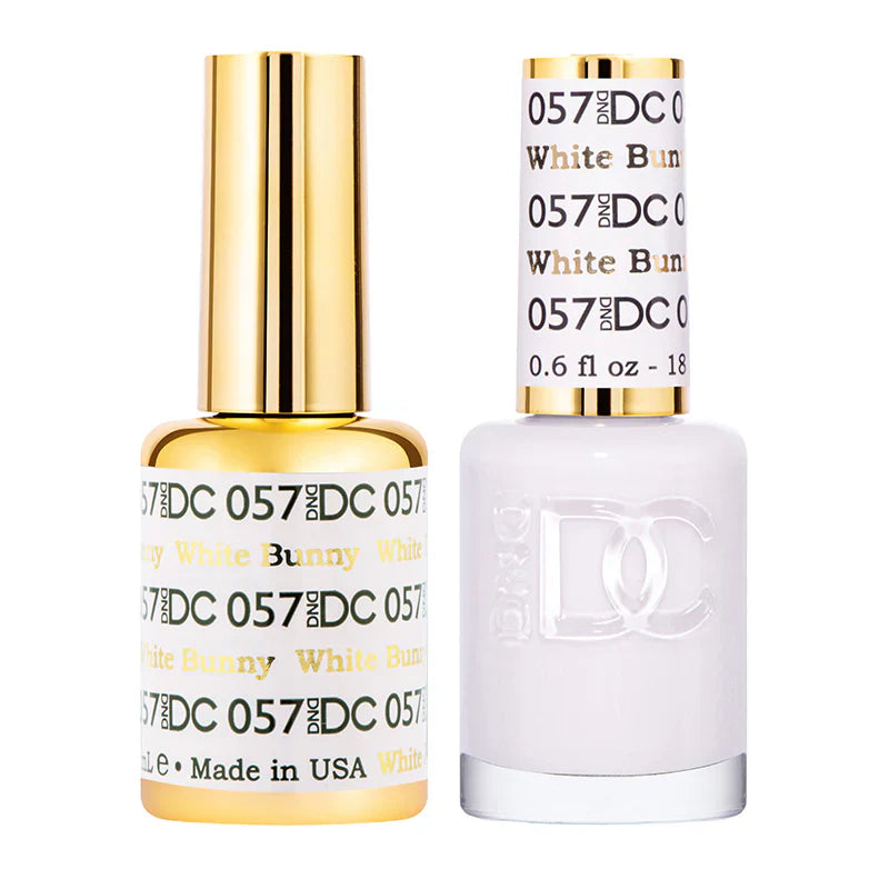 #057 -DND DC Gel Polish - White Bunny (0.6 oz)