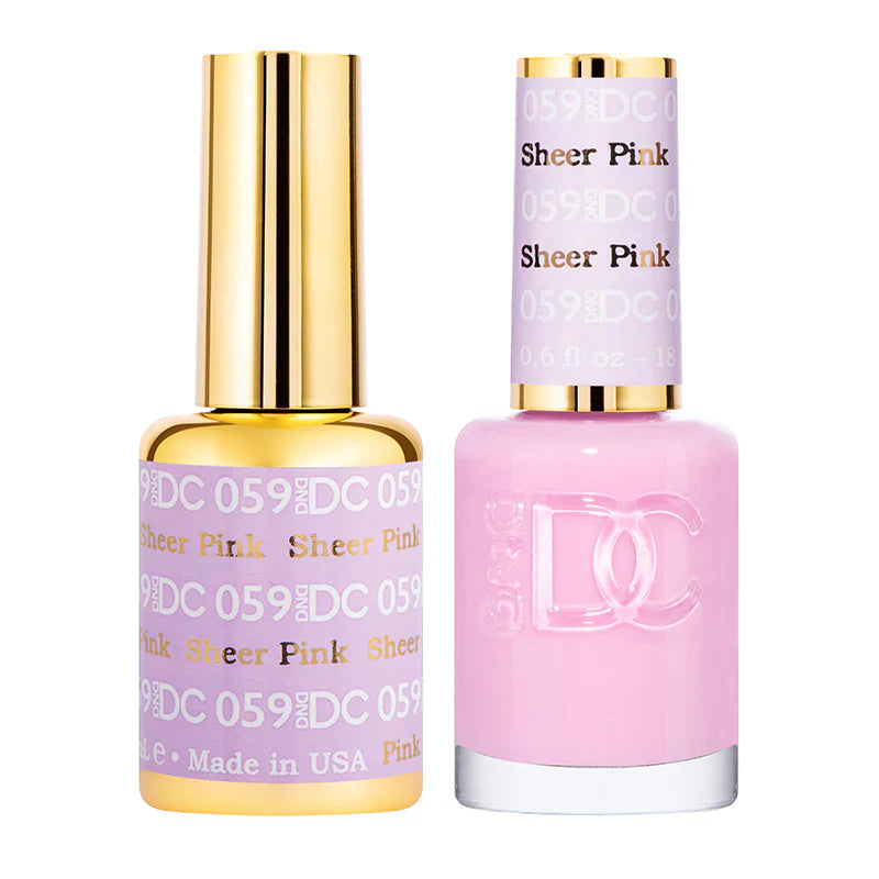 #059 -DND DC Gel Polish - Sheer Pink (0.6 oz)
