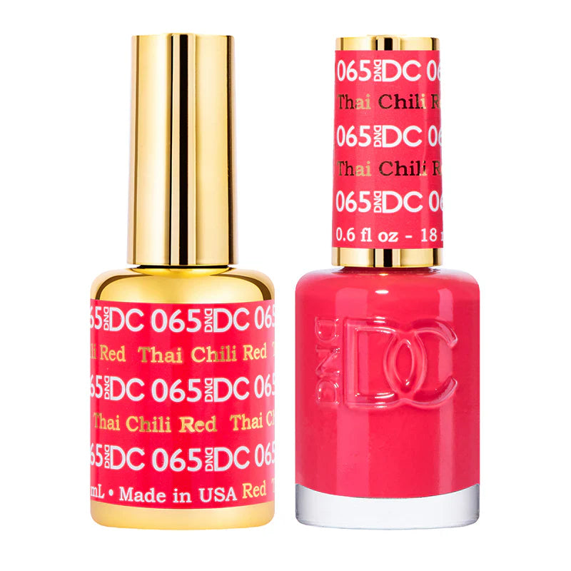 #065 -DND DC Gel Thai Chilli Red UV/LED Soak Off Gel Polish