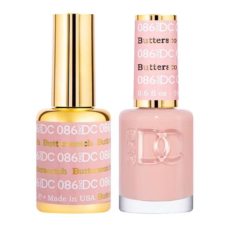 #086 -DND DC Gel Butterscotch UV/LED Soak Off Gel Polish