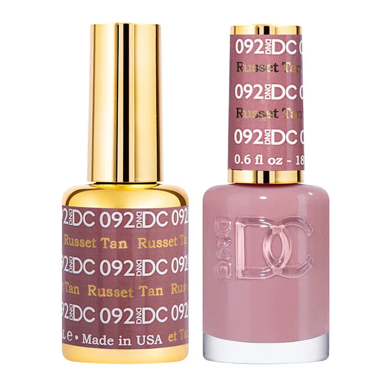 #092 -DND DC Gel Russet Tan UV/LED Soak Off Gel Polish