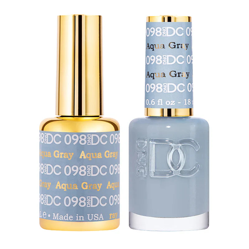 #098 -DND DC Gel Aqua Gray UV/LED Soak Off Gel Polish