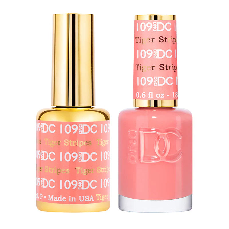 #109 -DND DC Tiger Stripes Gel UV/LED Soak Off Gel Polish