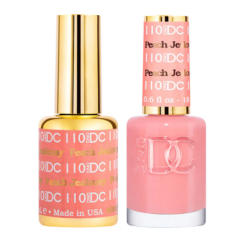 #110 -DND DC Peach Jealousy Gel UV/LED Soak Off Gel Polish