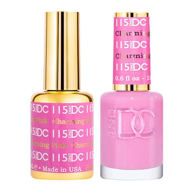 #115 -DND DC Gel UV/LED Soak Off Gel Polish - Charming Pink
