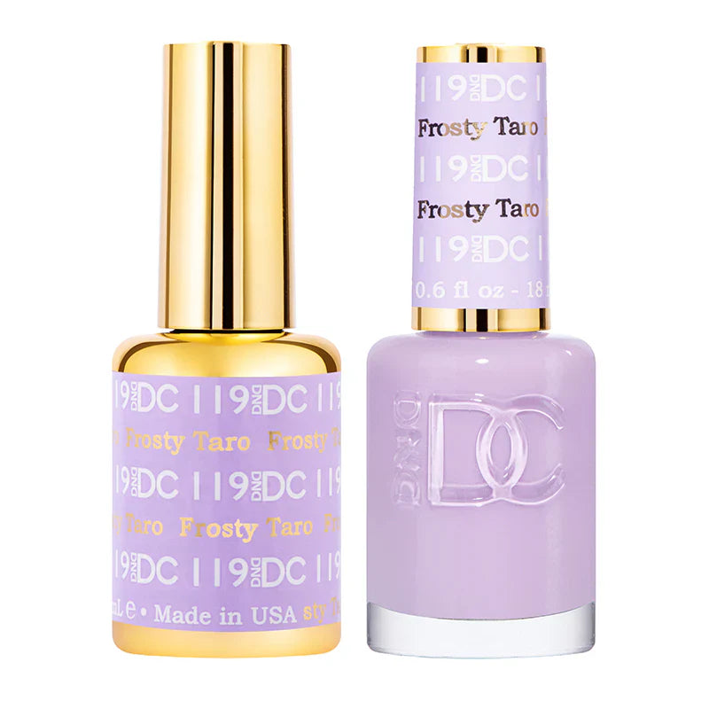 #119 - DND DC Gel UV/LED Soak Off Gel Polish - Frosty Taro