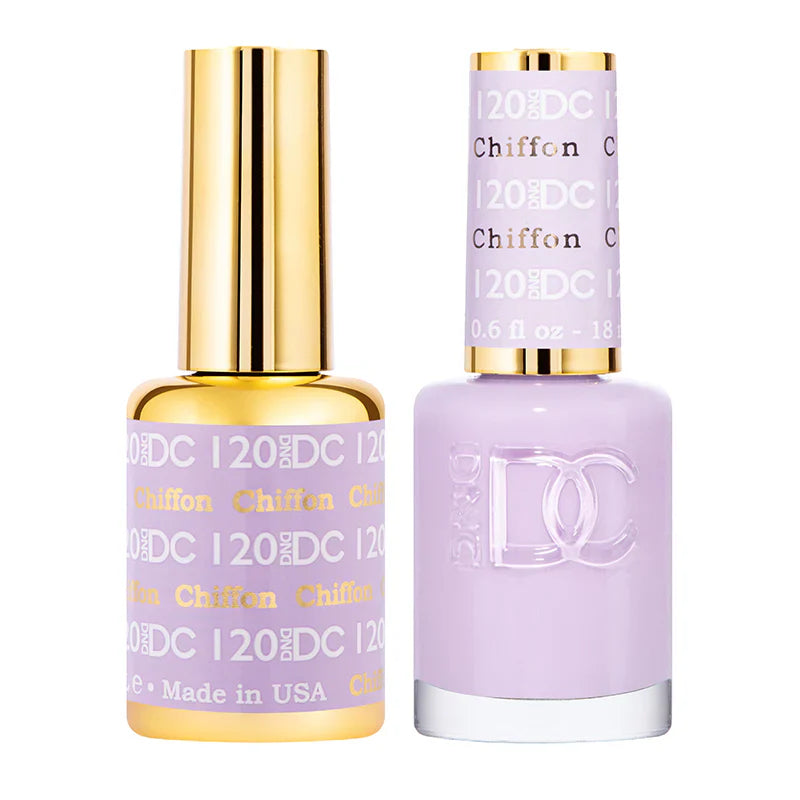 #120 - DND DC Gel UV/LED Soak Off Gel Polish - Chiffon