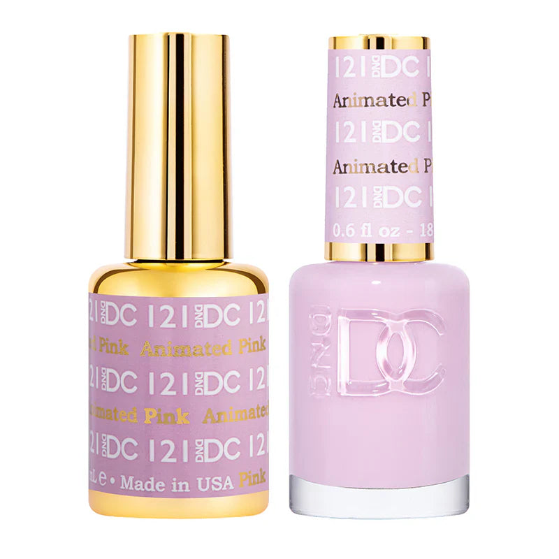 #121 -DND DC Gel UV/LED Soak Off Gel Polish - Animated Pink