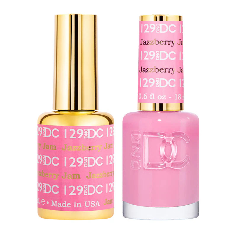 #129 -DND DC Gel UV/LED Soak Off Gel Polish - Jazzberry Jam