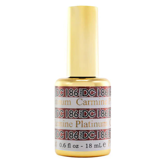 #186 -DND DC Gel Polish - Carmine Platinum