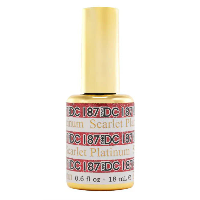 #187 -DND DC Gel Polish - Scarlet Platinum