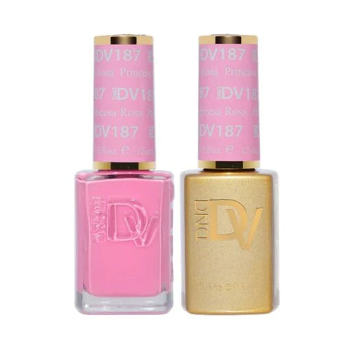 DND Diva Gel UV/LED Princesa Rosa Soak Off Gel Polish #187