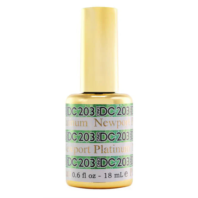#203 -DND DC Gel UV/LED Soak Off Gel Polish - Newport - Vibrant Green