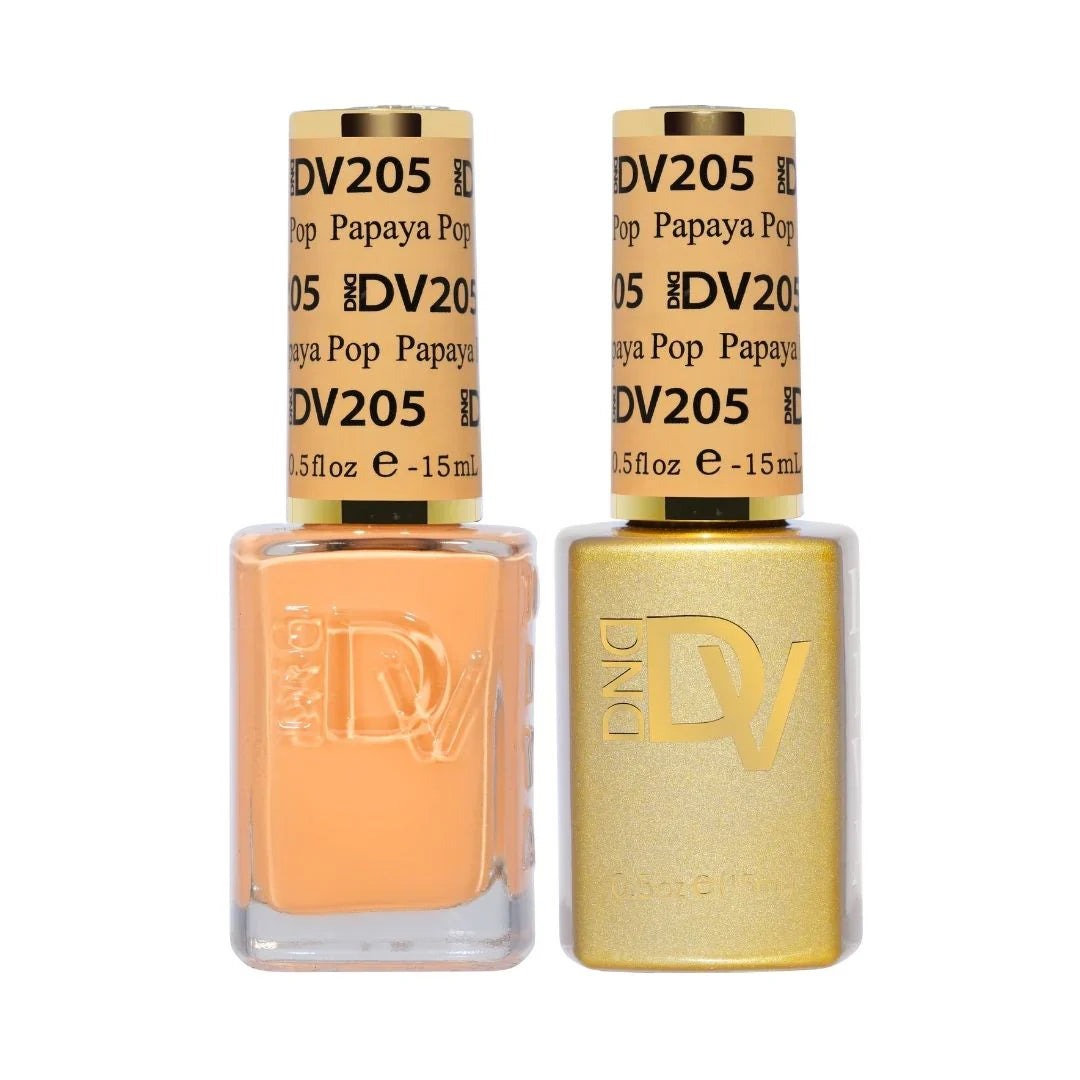 DND Diva Gel UV/LED Papaya Pop Soak Off Gel Polish #205