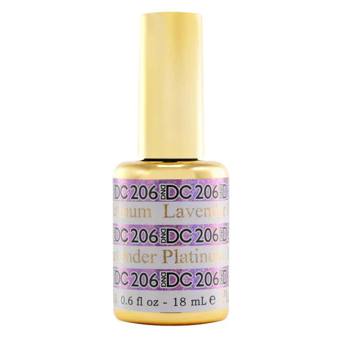 #206 -DND DC Gel UV/LED Soak Off Gel Polish - Lavender - Soft Purple