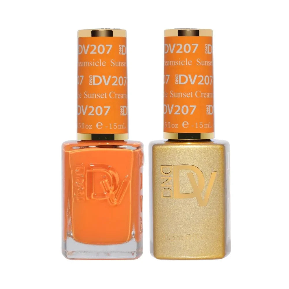 DND Diva Gel UV/LED Sunset Creamsicle Soak Off Gel Polish #207