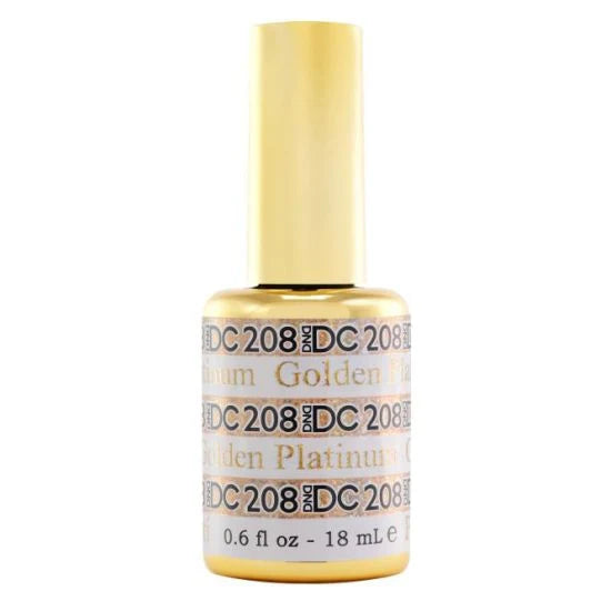 #208 -DND DC Gel UV/LED Soak Off Gel Polish - Golden - Radiant Shine