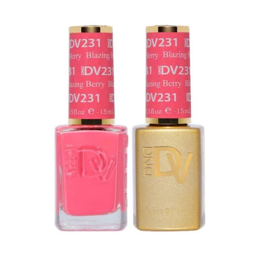 DND Diva Gel UV/LED Soak Off Gel Polish #231 - Blazing Berry (15ml)
