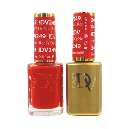 DND Diva Gel UV/LED Soak Off Gel Polish #249 - Red-Y or Not
