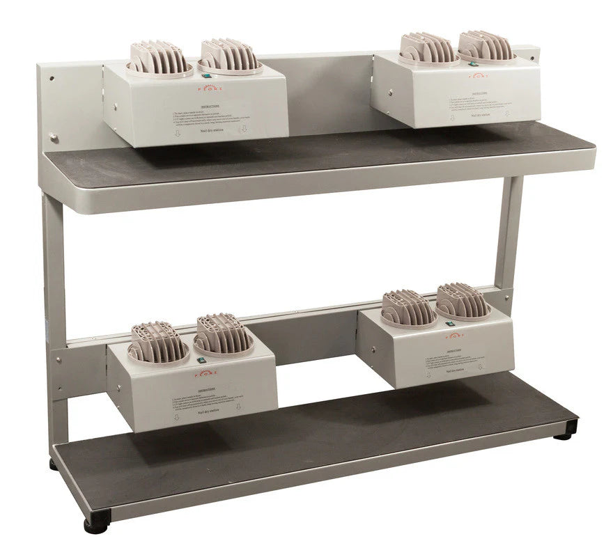 2 Person Nail Drying Station for Manicure & Pedicure