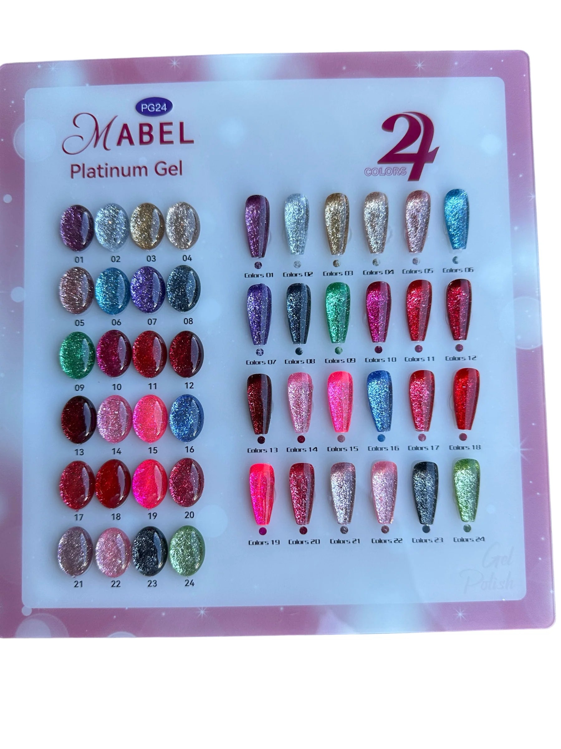 Mabel Gel 24 Platinum Gel Color Set - Soak Off Gel Polish