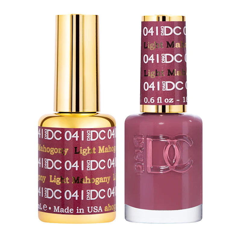 #041 - DND DC Gel Polish - Light Mahogany UV/LED Soak Off Gel