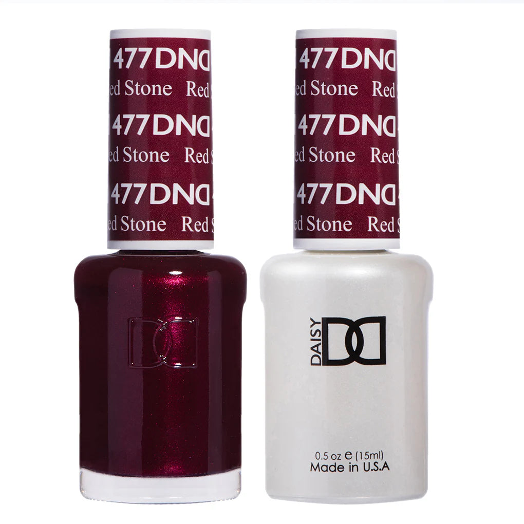 DND #477 Red Stone Gel Polish - UV/LED Soak Off