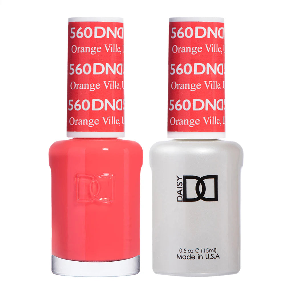 DND Gel #560 Orange Ville UV/LED Soak Off Gel Polish