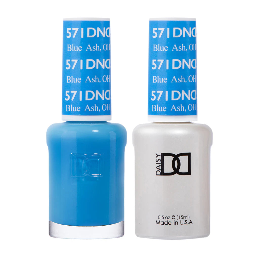 DND Gel #571 Blue Ash – Cool Blue UV/LED Gel Polish