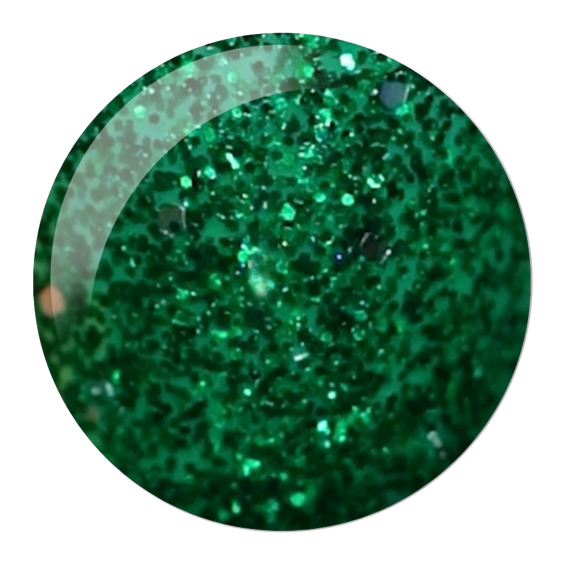 DND Gel #582 Emerald Quartz – Glittering Green Gel Polish