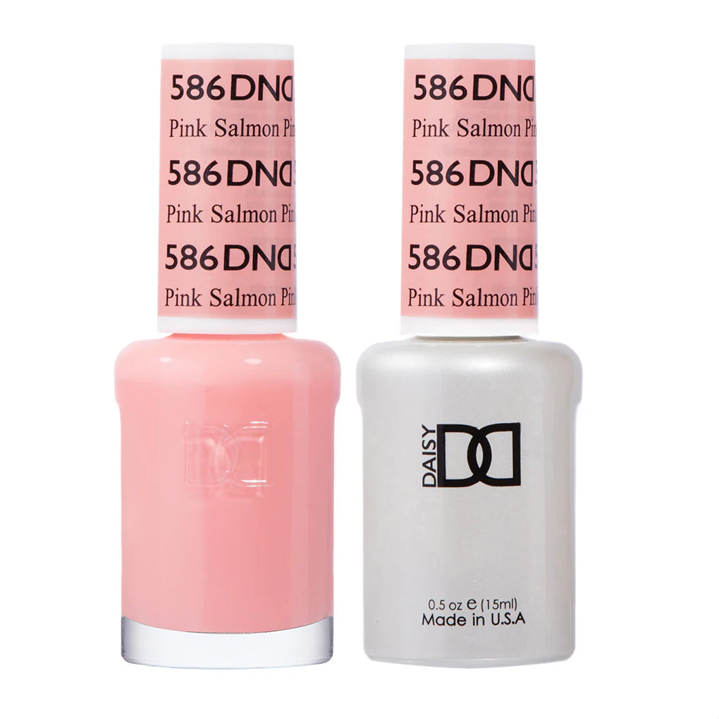 DND Gel #586 Pink Salmon – Soft Peach Pink Gel Polish UV/LED