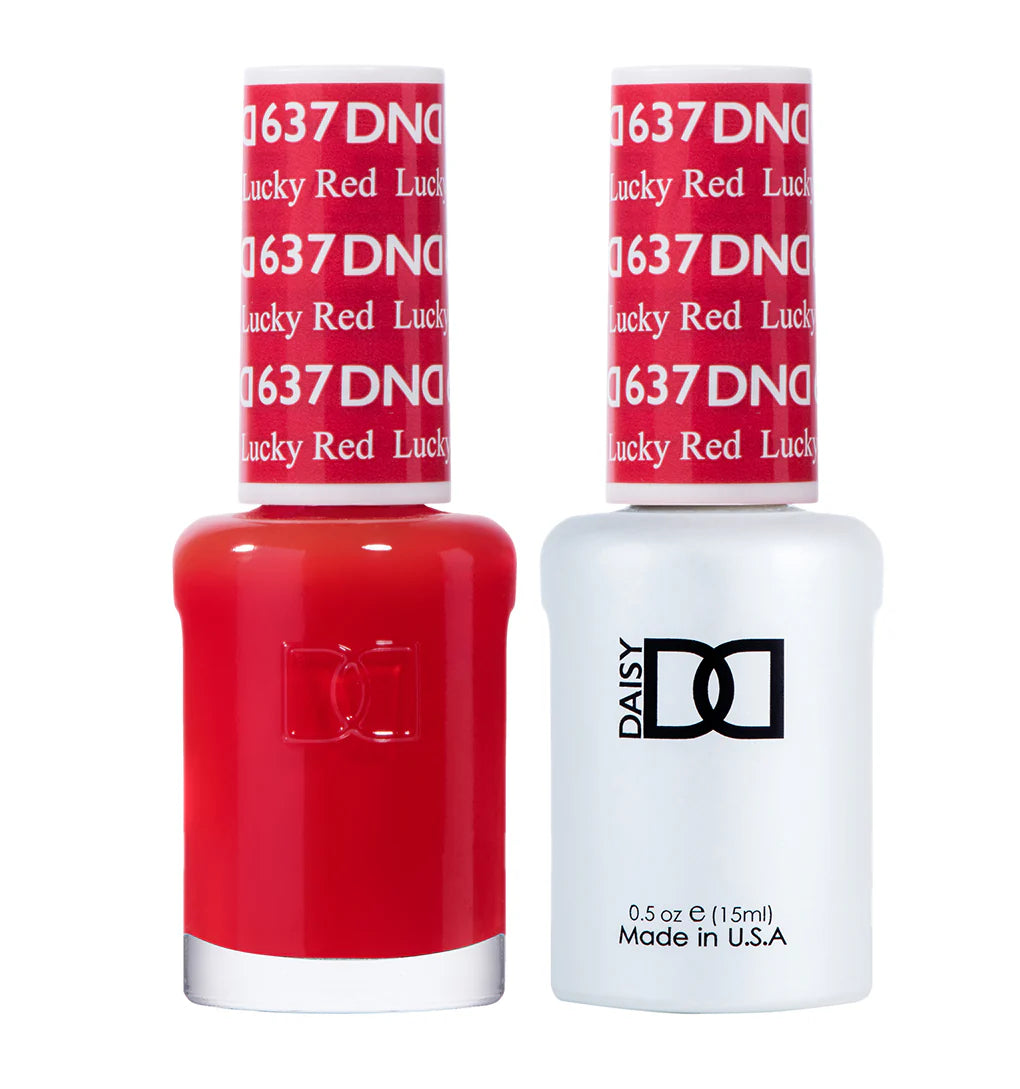 DND Gel UV/LED Soak Off Gel Polish #637 - Lucky Red