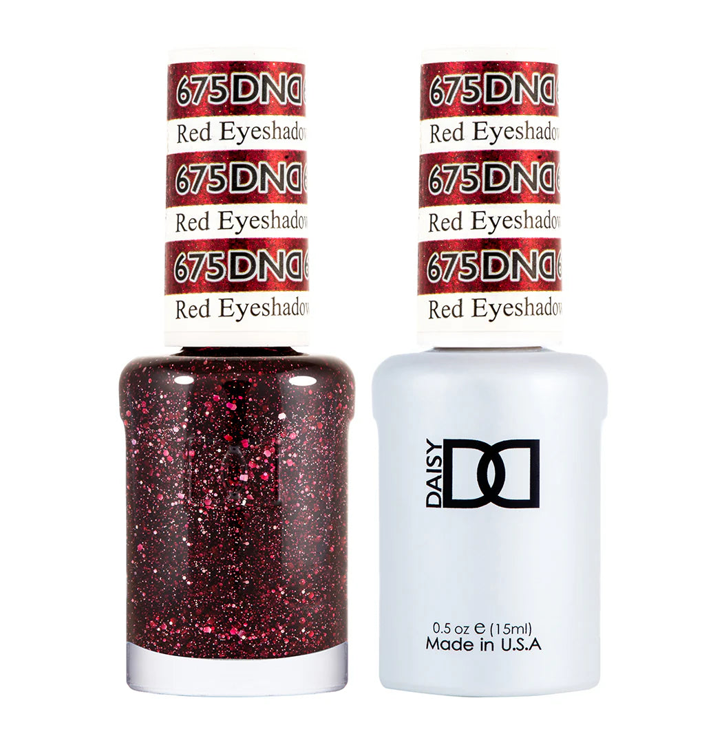 DND Gel UV/LED Soak Off Gel Polish #675 - Red Eyeshadow