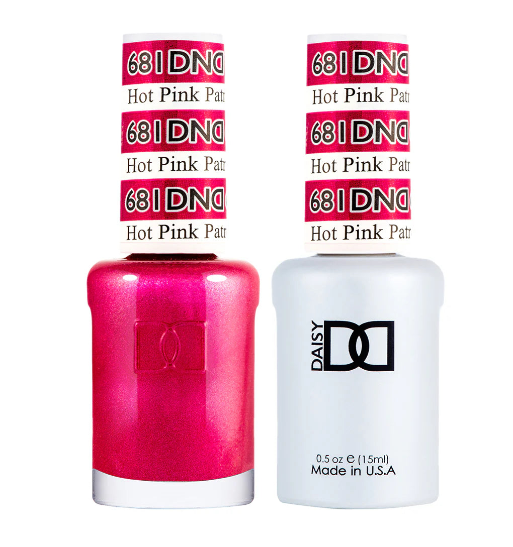 DND Gel UV/LED Soak Off Gel Polish #681 - Hot Pink Patrol
