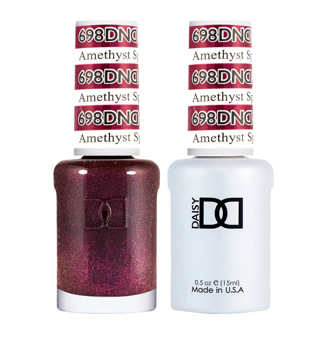 DND Gel UV/LED Soak Off Gel Polish #698 - Amethyst Sparkles