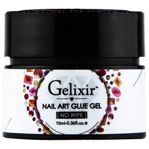 Gelixir Nail Art Glue Gel No Wipe – 10ml for Nail Designs