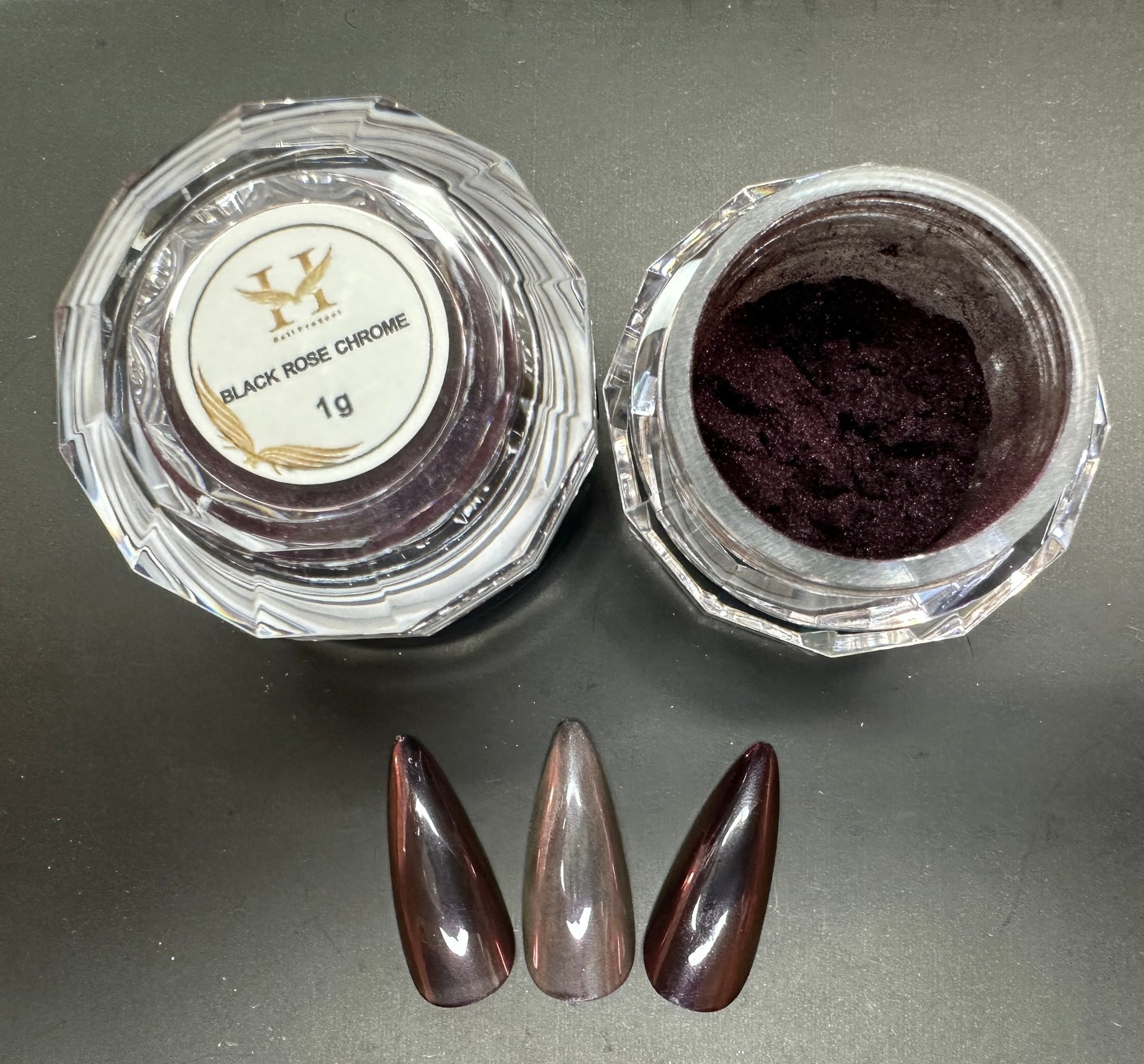 Hang Black Rose Chrome #26 – 1g Mirror Nail Powder