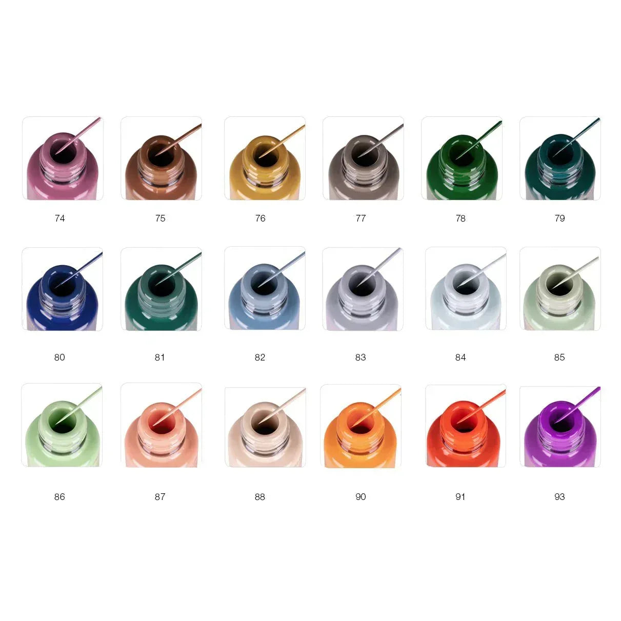 Cre8tion Winter Nail Art Gel Set - 18 Colors, 0.33oz