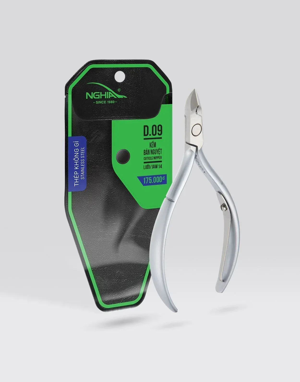 NGHIA Stainless Steel Cuticle Nipper D09 - Precision Trimming