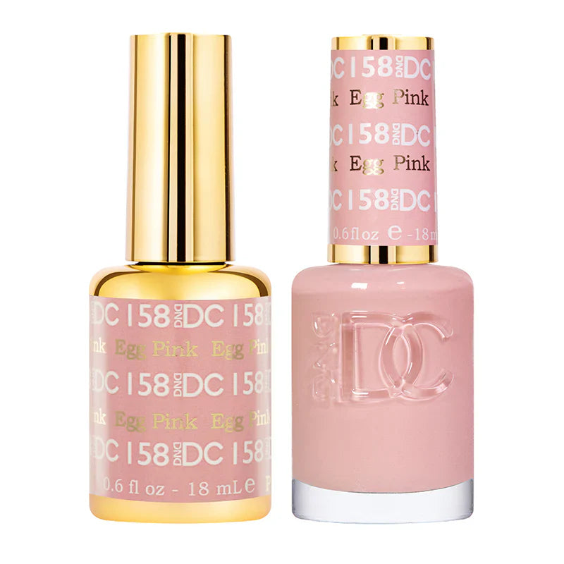 #158 -DND DC Gel UV/LED Soak Off Gel Polish - Egg Pink