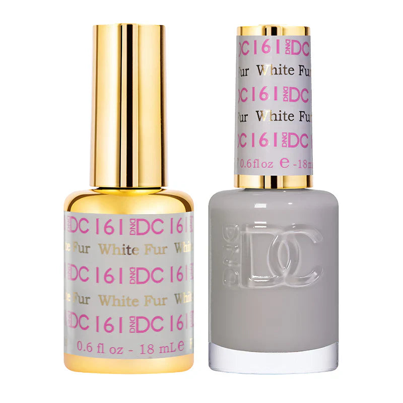 #161 -DND DC Gel UV/LED Soak Off Gel Polish - White Fur